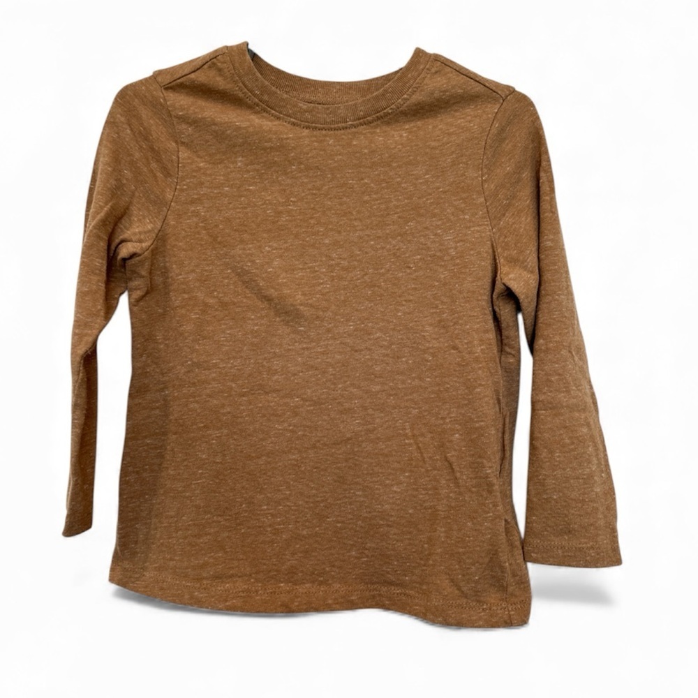 Old Navy Kids Long Sleeve Tee in Tan